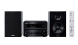 Yamaha MCR-B270DBLBL PianoCraft sistema (juodas) - nuotolinio valdymo pultas ir priekinė panelė su mygtukais
