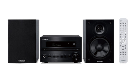 Yamaha MCR-B270DBLBL PianoCraft sistema (juodas) - nuotolinio valdymo pultas ir priekinė panelė su mygtukais