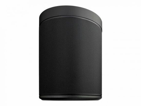 Yamaha MusicCast 20 WX-021 garsiakalbis (juodas) - Šoninis vaizdas su grotelėmis iš arti