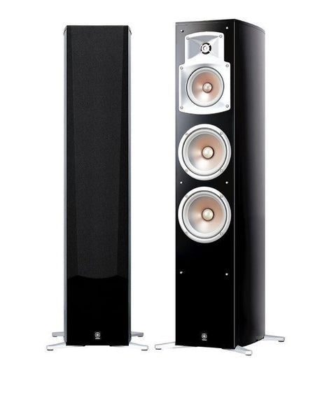 Yamaha NS-555 garsiakalbis (Piano juodas) 1 vnt. - garsiakalbio priekinė dalis su trimis garsiakalbiais