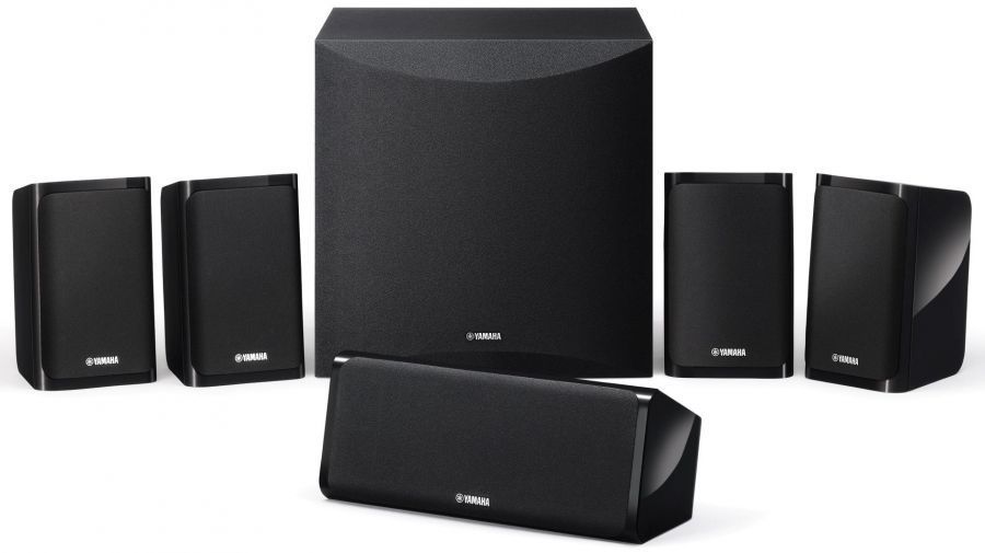 Yamaha NS-P41 garsiakalbių paketas (juodas) - centrinis garsiakalbis ir penki palydoviniai garsiakalbiai