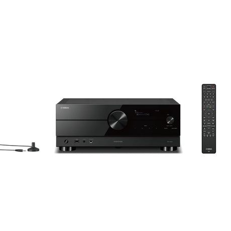 Yamaha RX-A2A AV receiver (black) - Imtuvas, pultelis ir mikrofonas