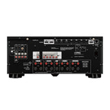 Yamaha RX-A4ABL AV receiver (black) - galinė panelė su daugybe jungčių