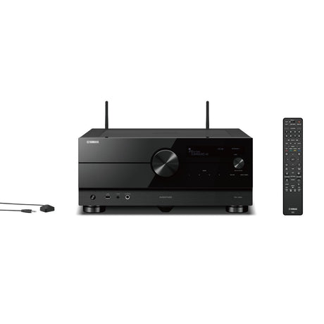 Yamaha RX-A8ABL AV Receiver (black) - Imtuvas su pulteliu ir laidu