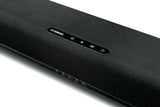 Yamaha SR-C20ABL Sound Bar with BT (black) - viršutinė panelė su mygtukais ir logotipu