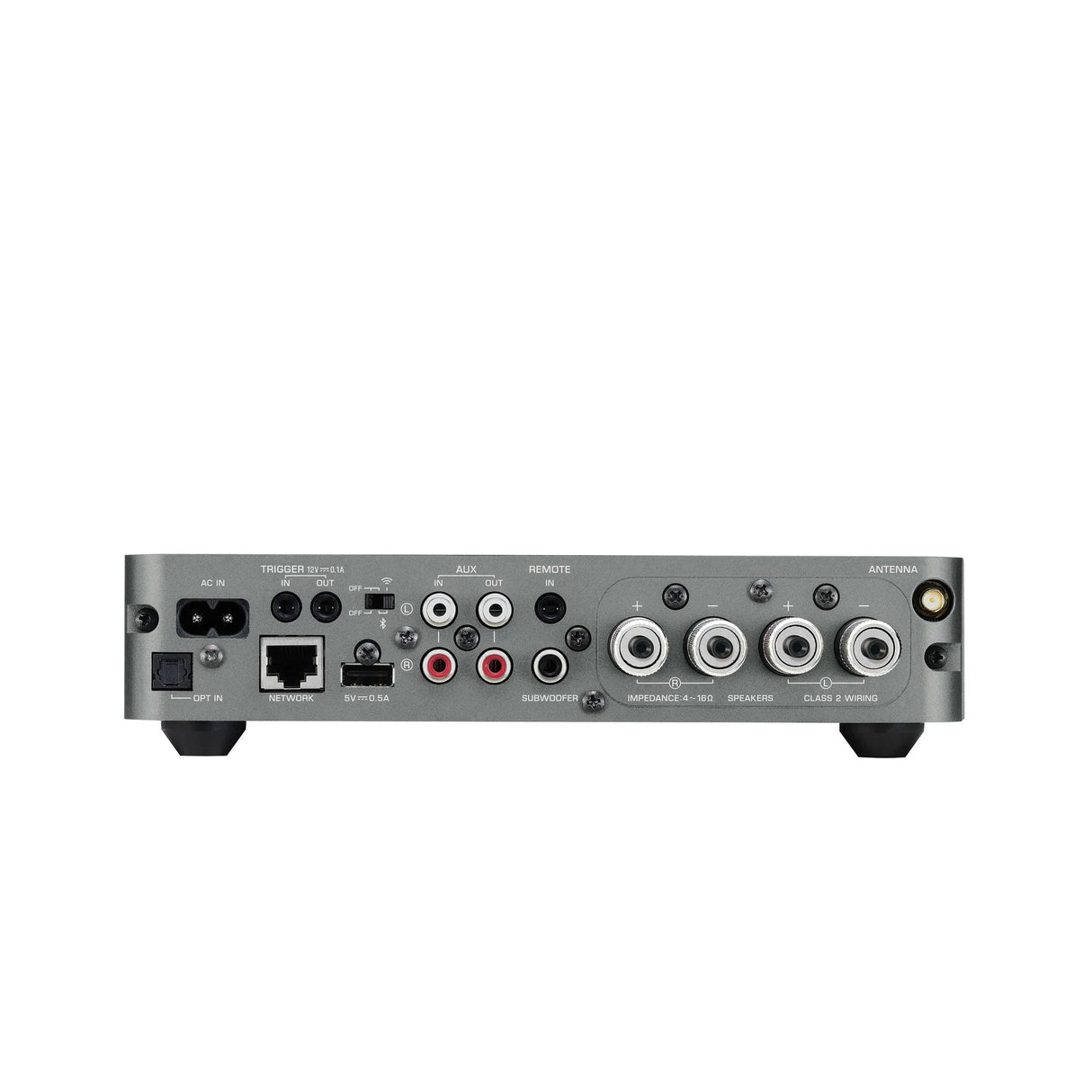 Yamaha WXA-50, Stereo stiprintuvas su tinklo grotuvu - Galinė panelė su visomis jungtimis