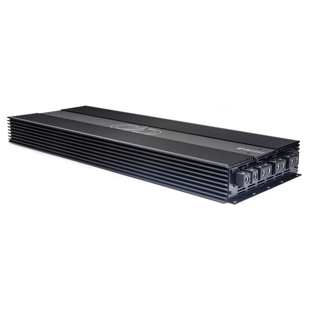 DD Audio Z13000 - Juodas garsiakalbių stiprintuvas su jungtimis gale