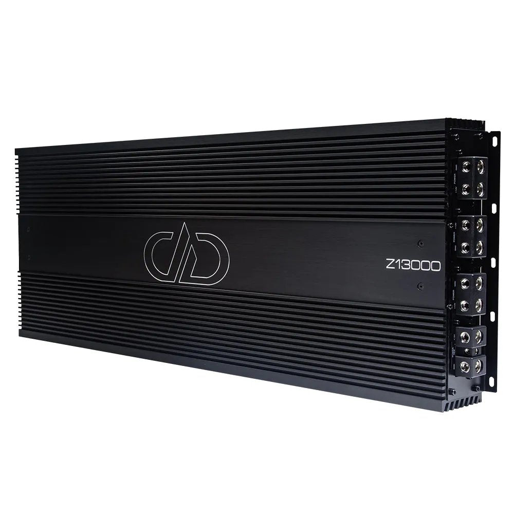 DD Audio Z13000 - Juodas metalinis korpusas su jungtimis gale