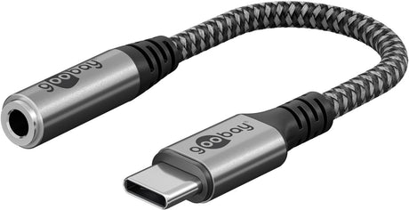Goobay Adapter USB-C to Jack, USB-C į 3.5 mm ausinių AUX adapteris 