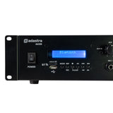 Adastra A6300, 6 kanalų stiprintuvas su mikšeriu - Mėlynas ekranas, USB ir SD jungtys