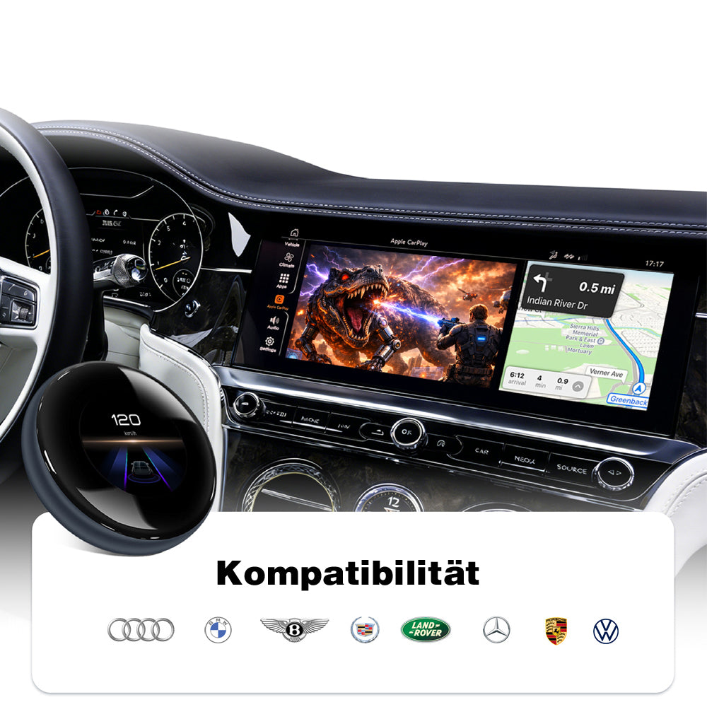 AMPIRE VSB100, CarPlay ir Android Auto adapteris