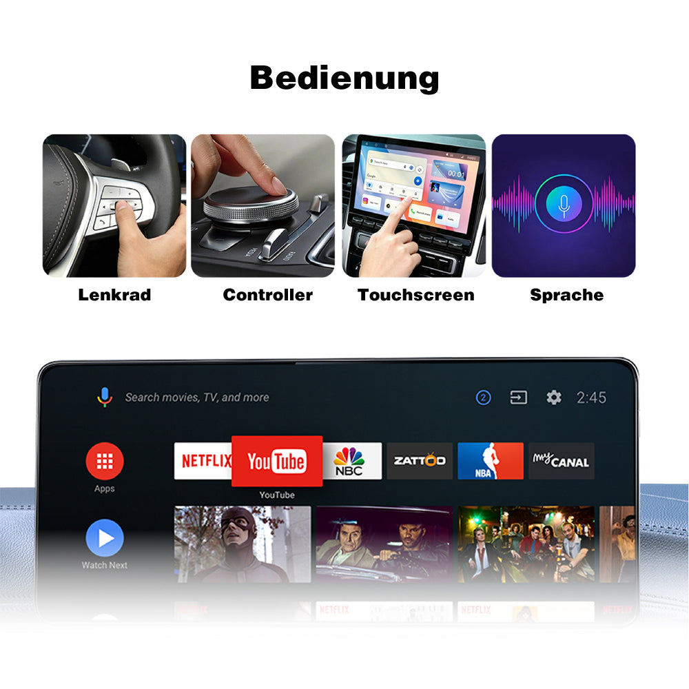 AMPIRE VSB100, CarPlay ir Android Auto adapteris