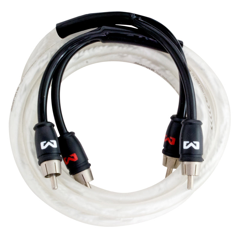AMPIRE XA050, RCA audio kabelis, 0.5 m, 2 kanalų