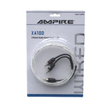 AMPIRE XA100, RCA audio kabelis, 1 m, 2 kanalų