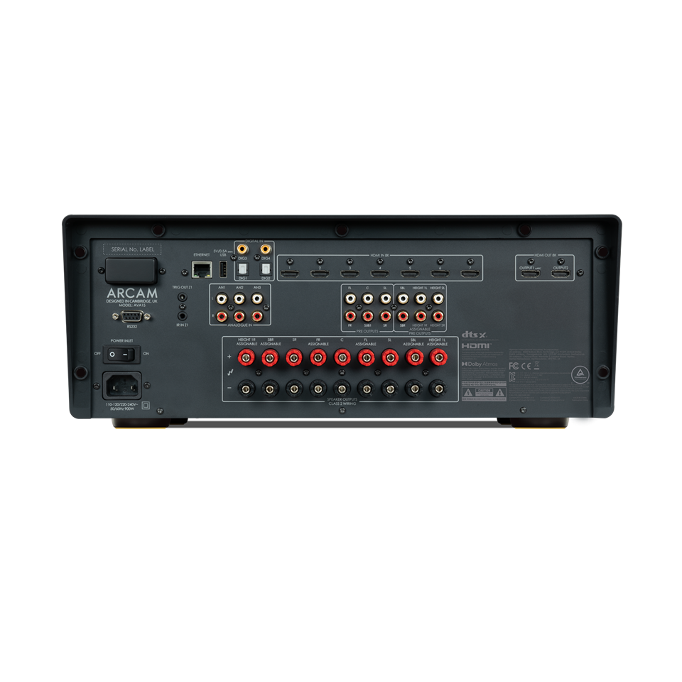 ARCAM AVA15, 9-ių kanalų namų kino stiprintuvas