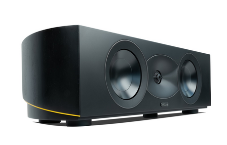 ARCAM R35C, centrinė garso kolonėlė - Juodas garsiakalbis su geltona juostele