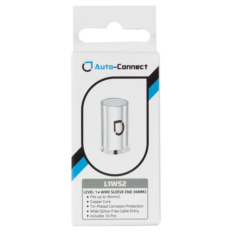 Auto-Connect L1WS2, 36 mm² laidų antgaliai, 10 vnt. - Pakuotė su laidų antgalių vaizdu