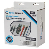 Auto Connect PWK21OFC, laidų rinkinys automobilio stiprintuvui, 21,6 mm² / 4 AWG OFC - Pakuotė su laidų rinkinio detalėmis