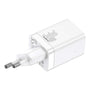 Baseus Super Si Pro Quick Charger USB + USB-C 30W, sieninis įkroviklis