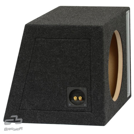 BASSER B1250s, 30 cm, žemų dažnių garsiakalbio dėžė, 50L - Galinė panelė su jungtimis ir anga