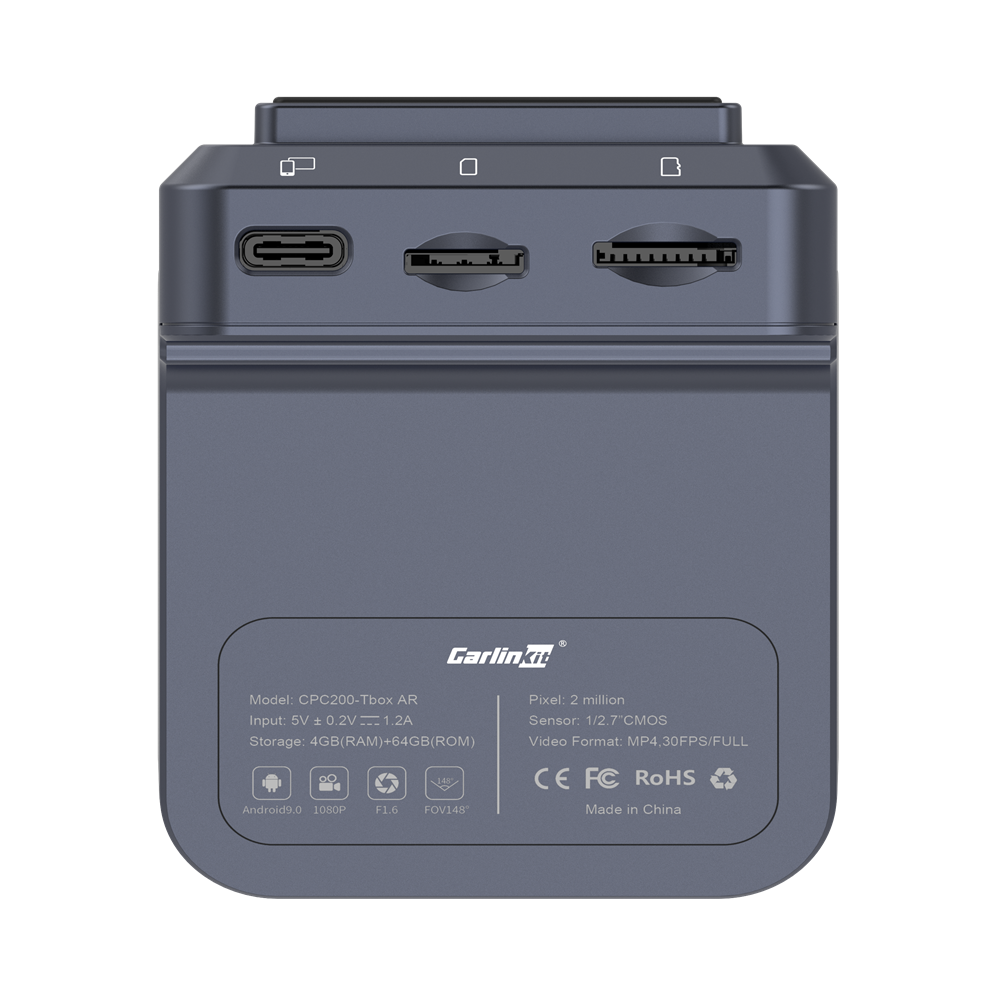 Carlinkit Tbox AR, vaizdo registratorius su CarPlay Android AI, (4+64G)