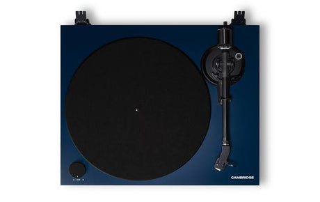 Cambridge Audio Spira, patefonas su Bluetooth ir integruotu Phono korektoriumi - Tamsiai mėlynas korpusas, juodas diskas, tonarmas