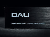 Dali PHANTOM CI AMP-4125 DSP, integruotas stiprintuvas - detalus priekinės panelės vaizdas su užrašais