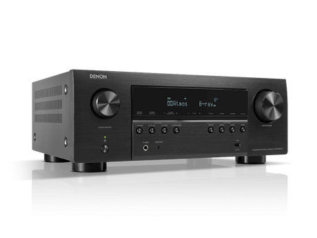 Denon AVR-S970H, 7.2 kanalų namų kino stiprintuvas su Dolby Atmos, DTS:X, HEOS ir 8K HDMI - Priekinės panelės ekranas su Dolby Atmos ir B-ray informacija