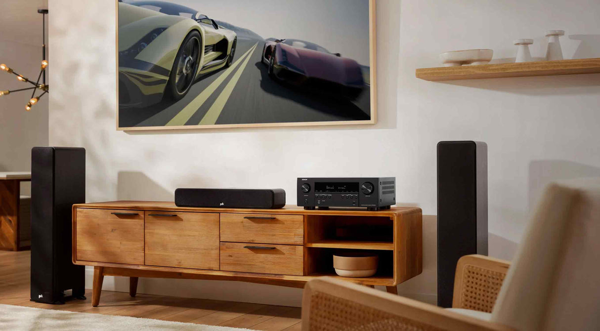 Denon AVR-S970H, 7.2 kanalų namų kino stiprintuvas su Dolby Atmos, DTS:X, HEOS ir 8K HDMI - Priekinė panelė su mygtukais ir ekranu