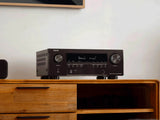 Denon AVR-S970H, 7.2 kanalų namų kino stiprintuvas su Dolby Atmos, DTS:X, HEOS ir 8K HDMI - Priekinis panelis su mygtukais ir ekranu