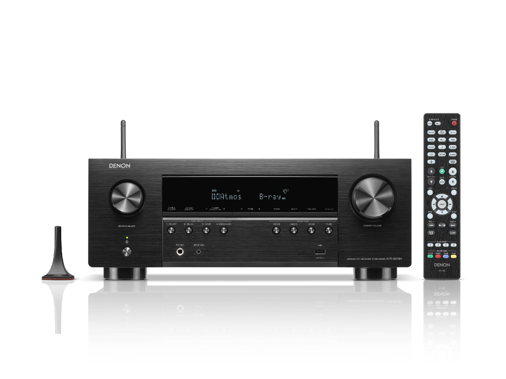 Denon AVR-S970H, 7.2 kanalų namų kino stiprintuvas su Dolby Atmos, DTS:X, HEOS ir 8K HDMI