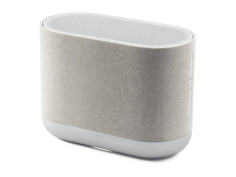 Denon Home 400, belaidė išmani garso kolonėlė - Šoninė pusė su mygtukais, kitas kampas