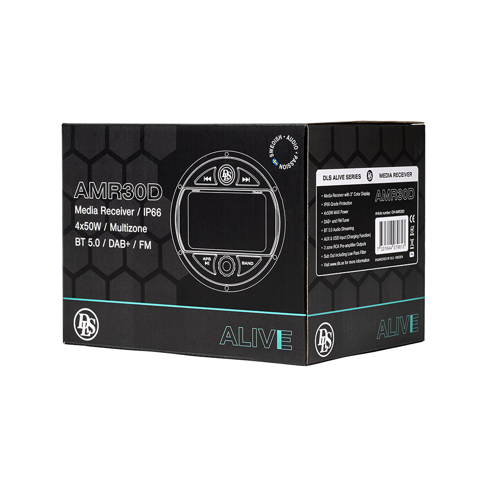 DLS Alive AMR30D, Marine garso imtuvas su DAB+ / FM