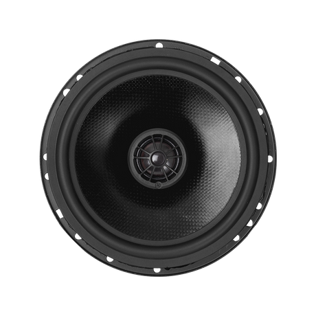 DLS Cruise CRU6CX, 16.5 cm koaksialiniai garsiakalbiai, 90 W RMS - Juodi koaksialiniai garsiakalbiai, matomas vidurys