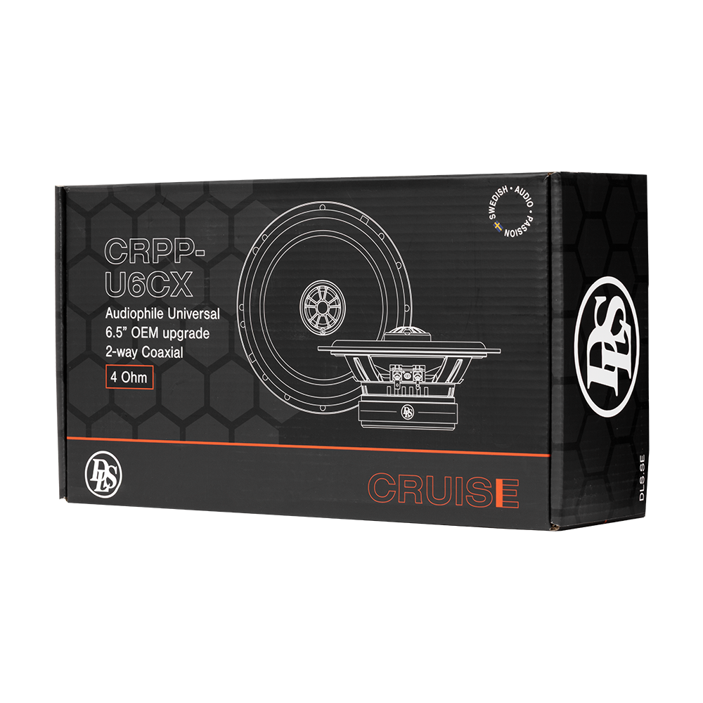 DLS Cruise CRU6CX, 16.5 cm koaksialiniai garsiakalbiai, 90 W RMS