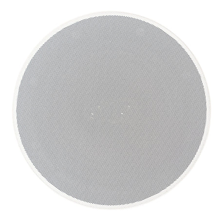 DLS IC824, 20 cm lubinė garso kolonėlė - Apvalus grotelių paviršius baltu apvadu