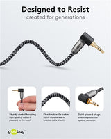 Goobay Audio Connection Cable, AUX 3.5 mm garso laidas, 0.5 m