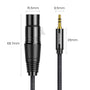 UGREEN AV182, (1 m.) XLR-3.5mm kabelis-adapteris