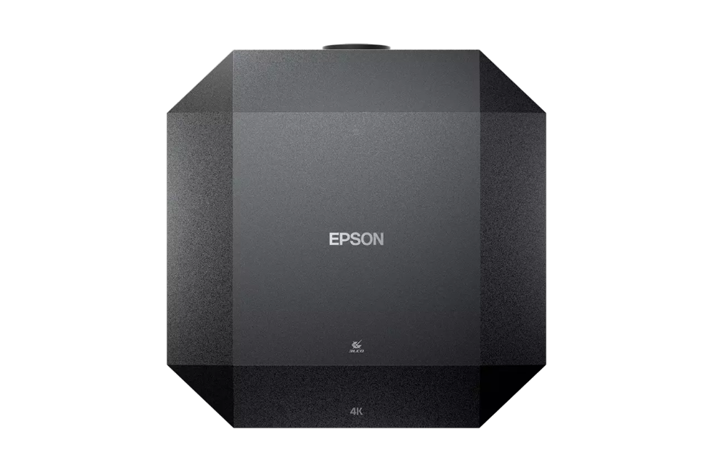 Epson EH-QL3000, 4K 3LCD lazerinis namų kino projektorius (be objektyvo) - Juodas kampuotas projektorius su logotipais
