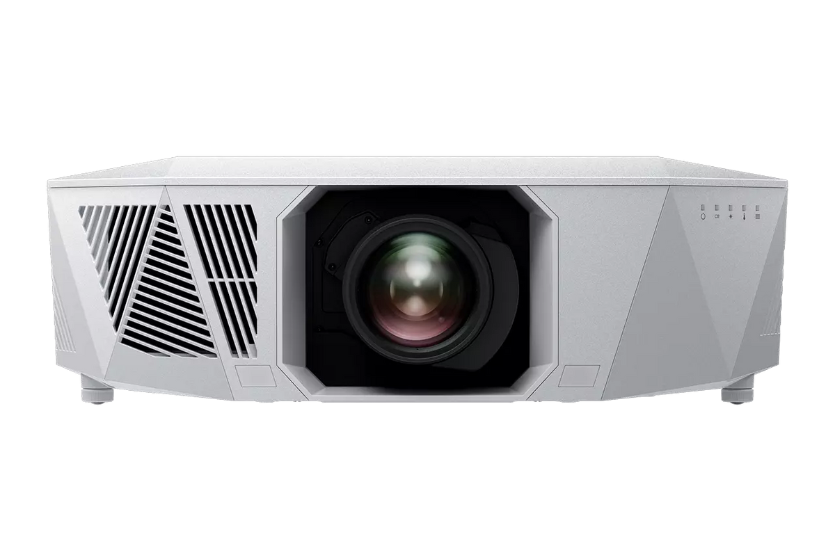 Epson EH-QL7000, 4K 3LCD lazerinis namų kino projektorius (be objektyvo) - Balto projektoriaus šoninė pusė su ventiliacijos grotelėmis