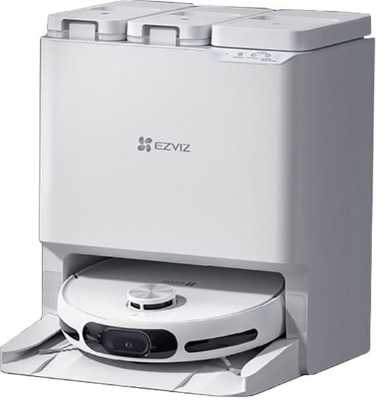 EZVIZ CS-RS20-PRO-PGA2, išmanusis dulkių siurblys - robotas su išsivalymo stotele