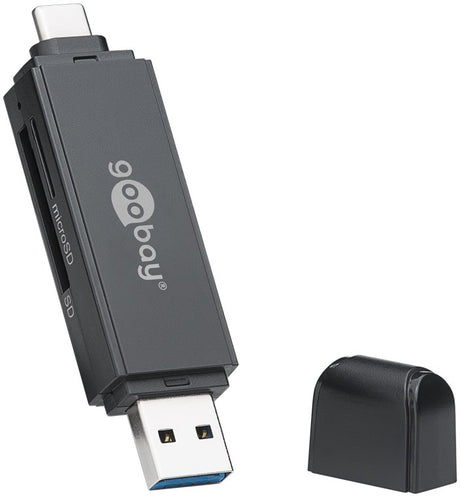 Goobay USB 3.0, USB-C™ 2in1, adapteris kortelių skaitytuvas