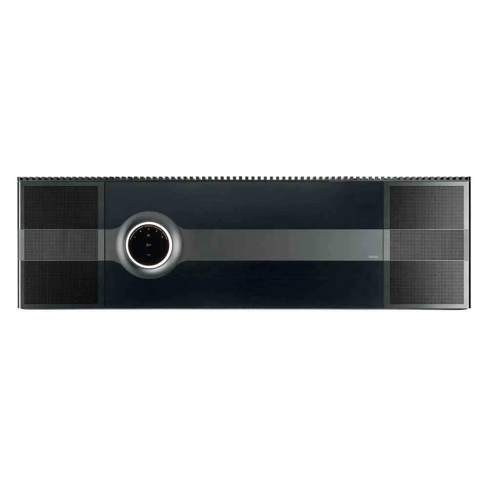 Focal Mu-so Hekla, viskas viename Dolby Atmos namų kino sistema, 660 W - centrinis valdymo ratukas su mygtukais