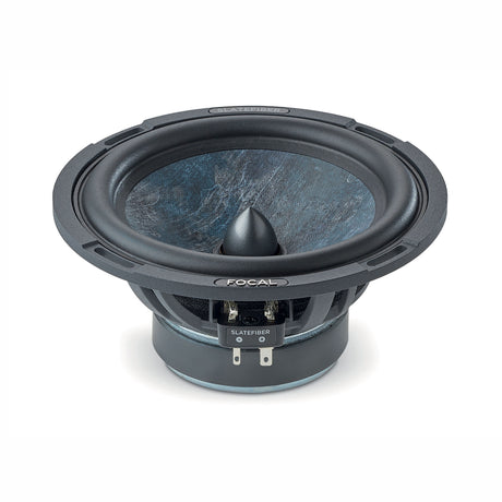 Focal Slatefiber 165 SF, 2-jų juostų komponentiniai garsiakalbiai, 80 W RMS - Garsiakalbio jungtys su raudonais ir juodais ženklais
