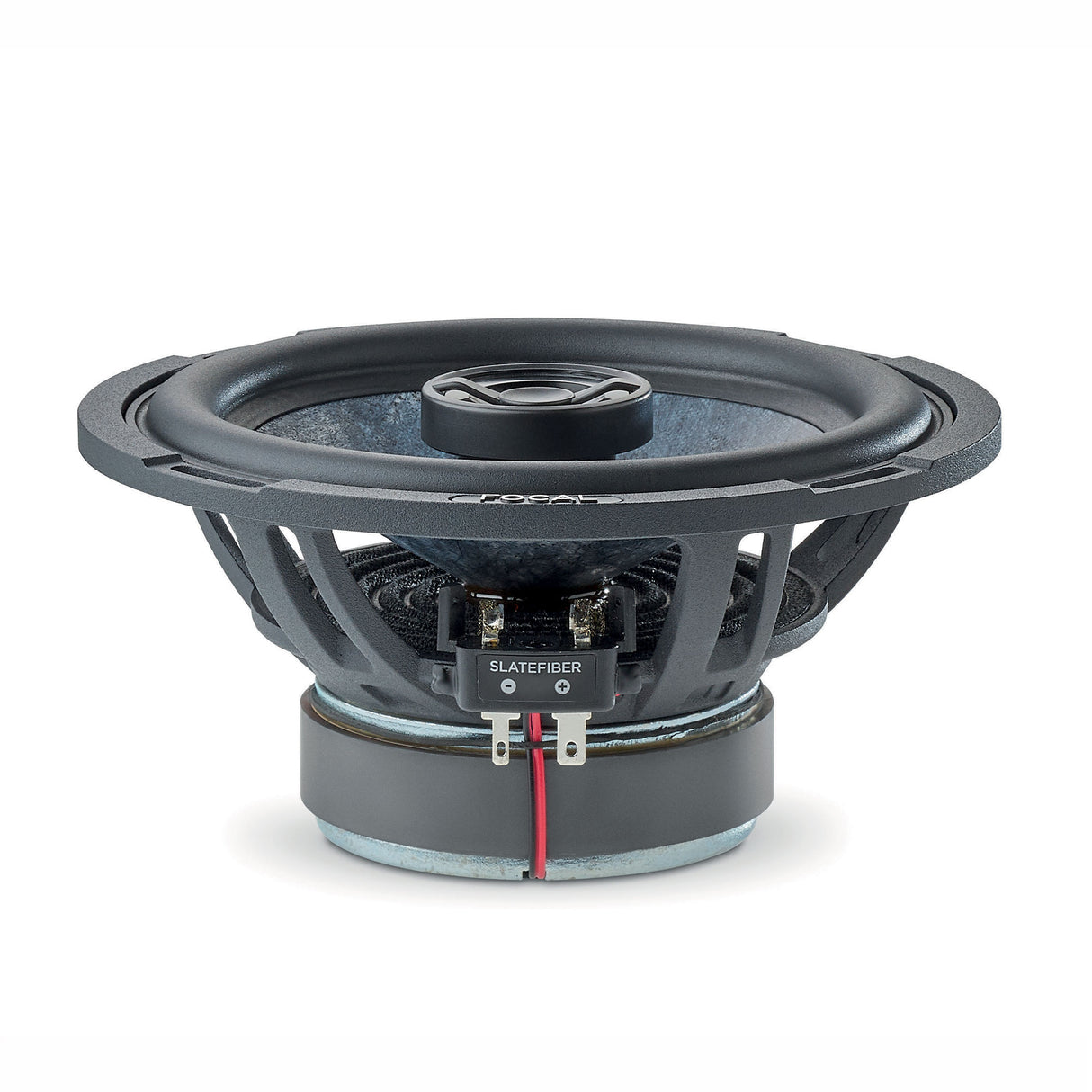 Focal Slatefiber C 165 SF, 16.5 cm koaksialiniai garsiakalbiai, 160 W - Atviras garsiakalbis, jungtys, detalė