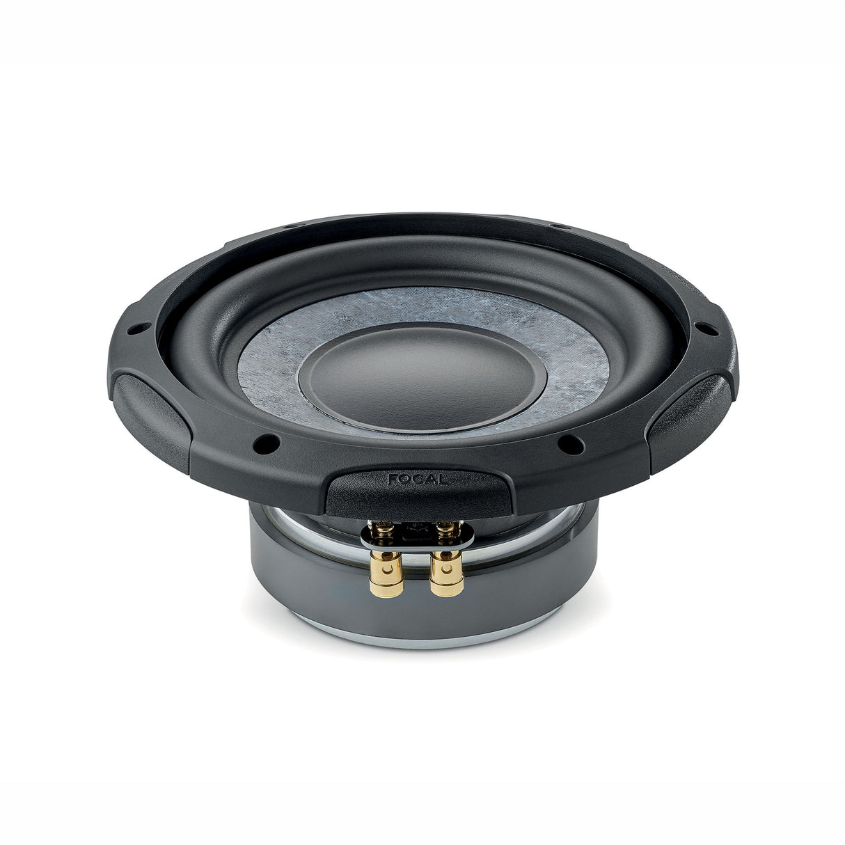 Focal Slatefiber SUB 20 SF, 20 cm pasyvus žemų dažnių garsiakalbis, 200 W RMS - Auksinės jungtys, logotipas, kampas