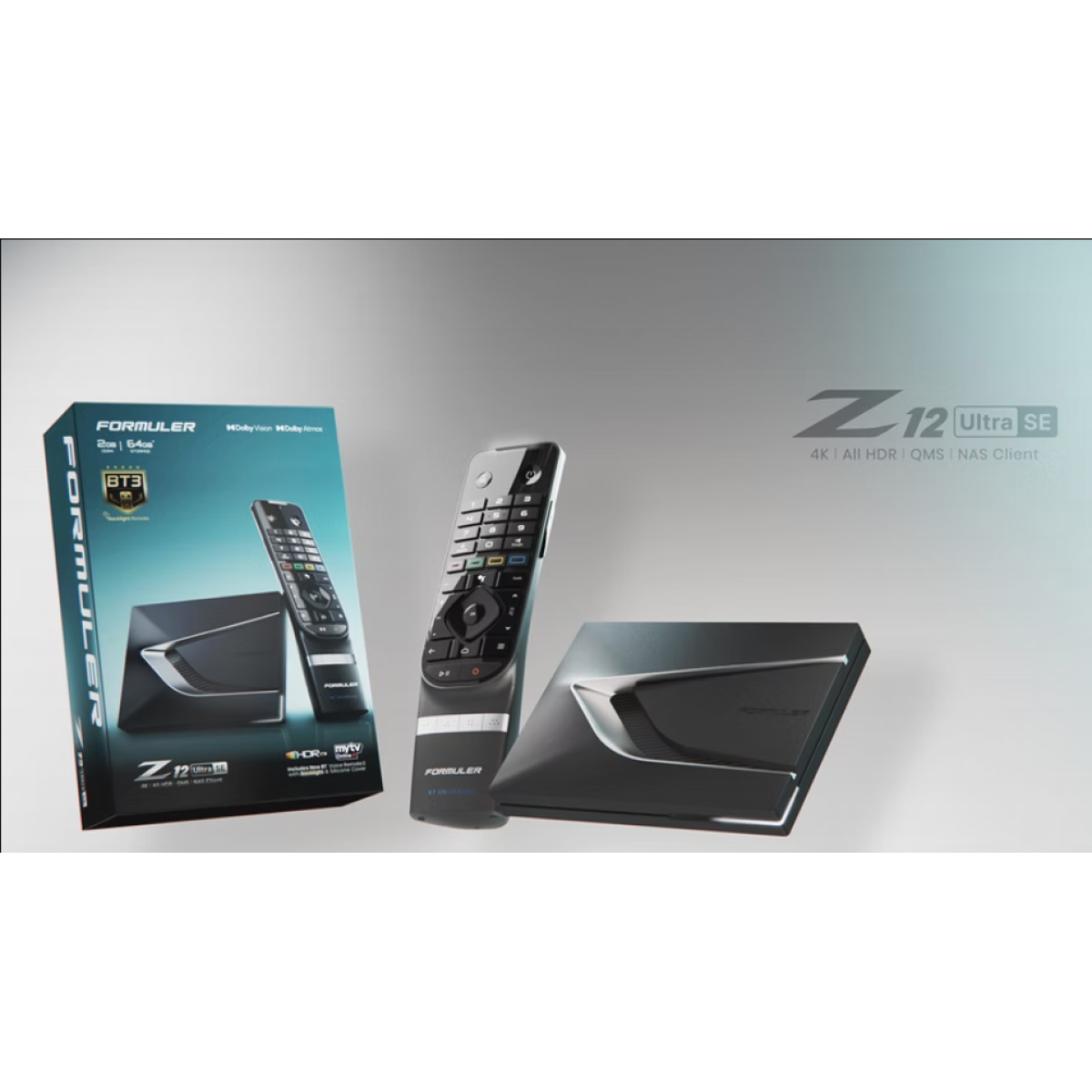 Formuler Z12 Ultra SE, 4K IPTV priedėlis su Android 12
