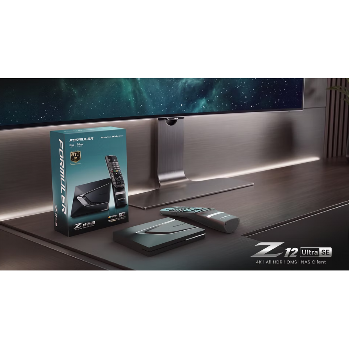 Formuler Z12 Ultra SE, 4K IPTV priedėlis su Android 12