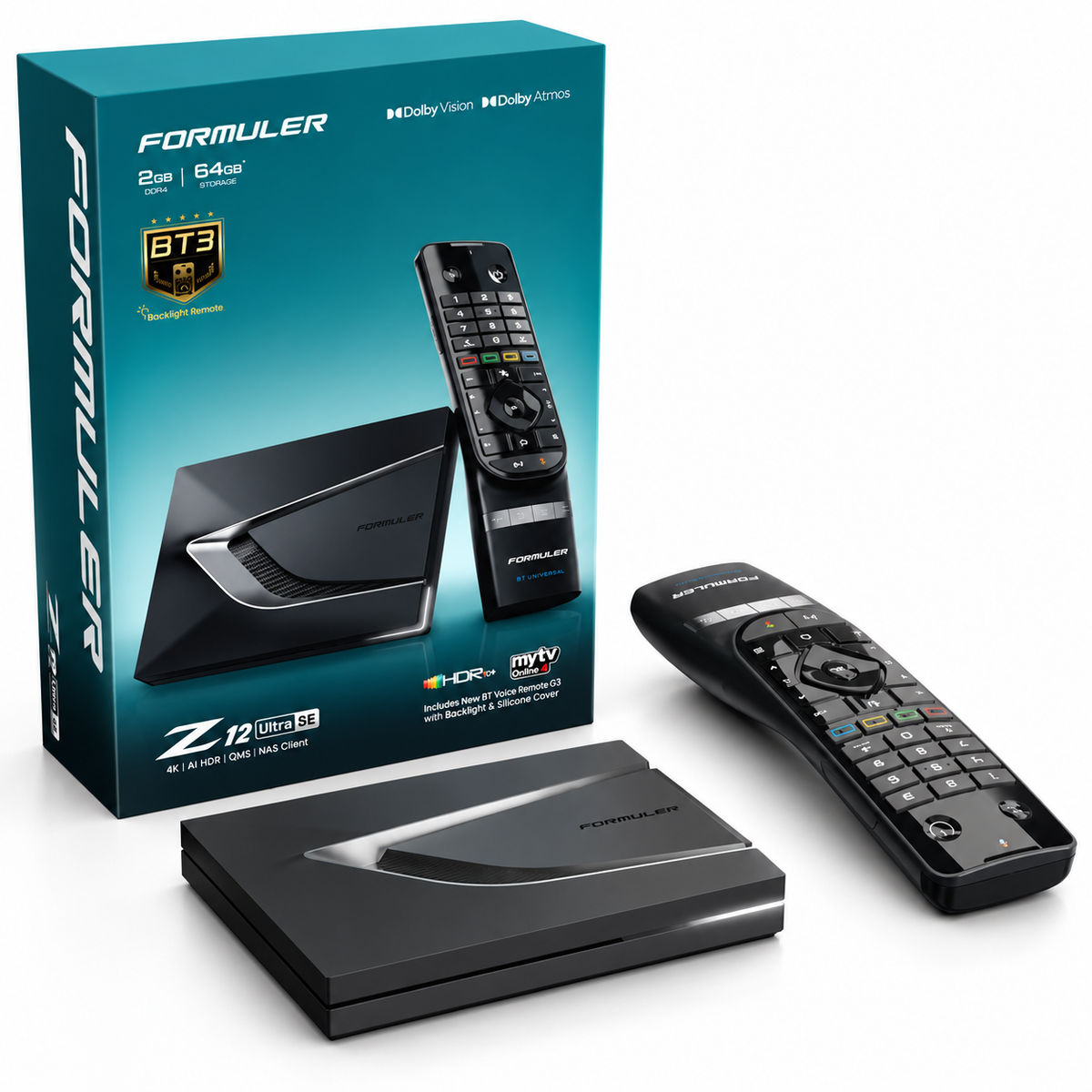 Formuler Z12 Ultra SE, 4K IPTV priedėlis su Android 12
