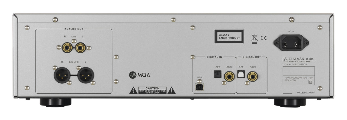 Luxman D-03X, aukštos klasės skaitmeninis CD grotuvas